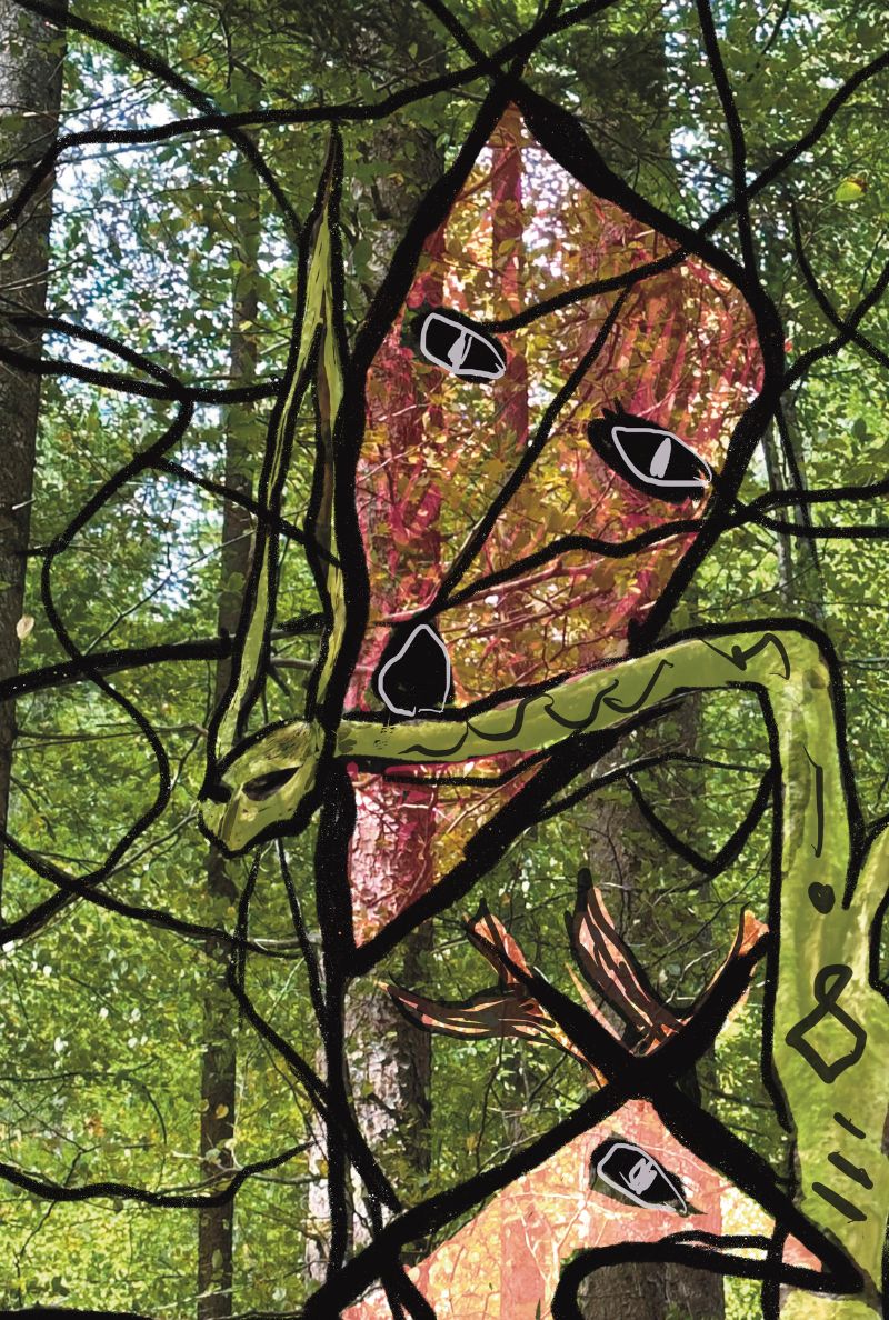 Portrait de Marguerite Lalèyê illustrant son rôle d'artiste du vivant, mêlant peinture, chant vibratoire et rituels de guérison.