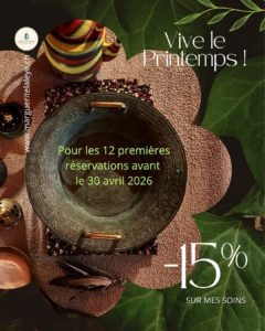 Bon de réduction de 15% sur tous les soins au printemps – L'Espace de Soi avec Marguerite Lalèyê